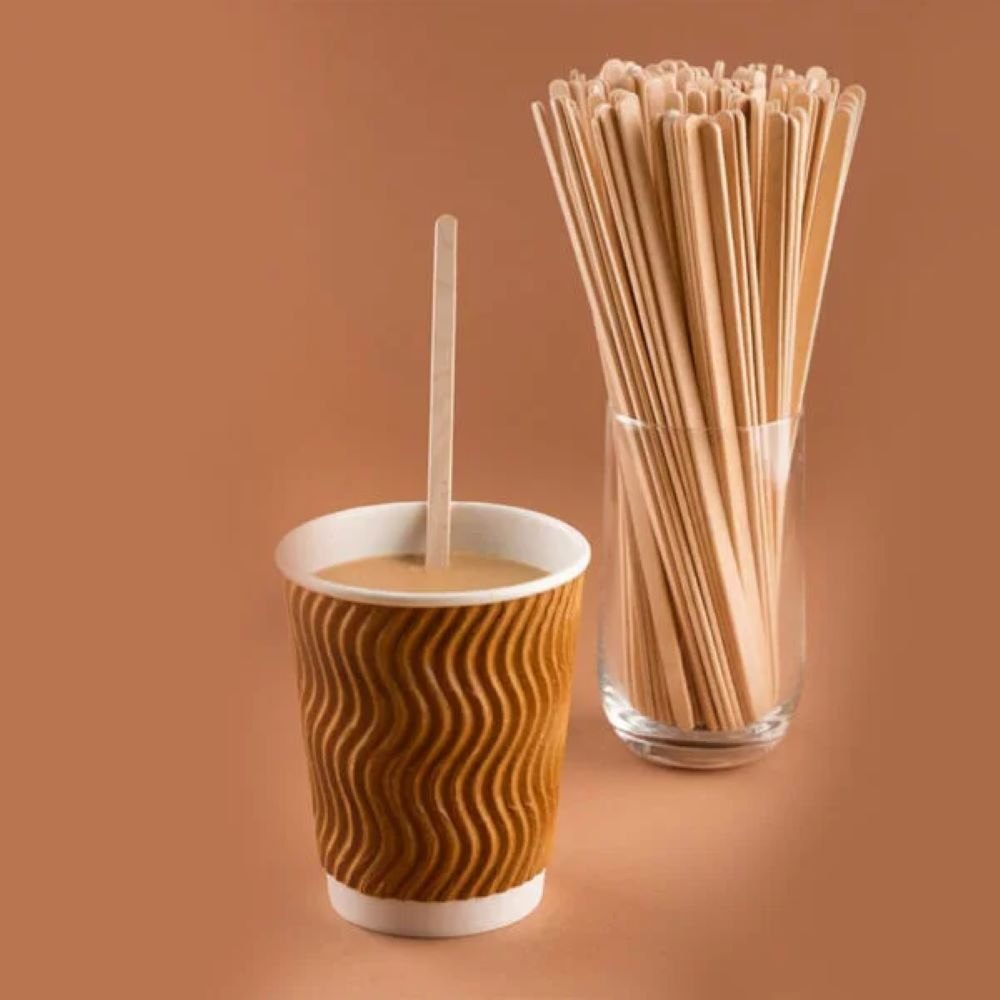 Wooden Stirrers 140mm | Eco-Friendly Disposable Wooden Coffee Stirrers | Premium Quality