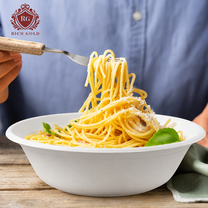 Bagasse Bowls (240ml)  | Heavy-Duty Food Container