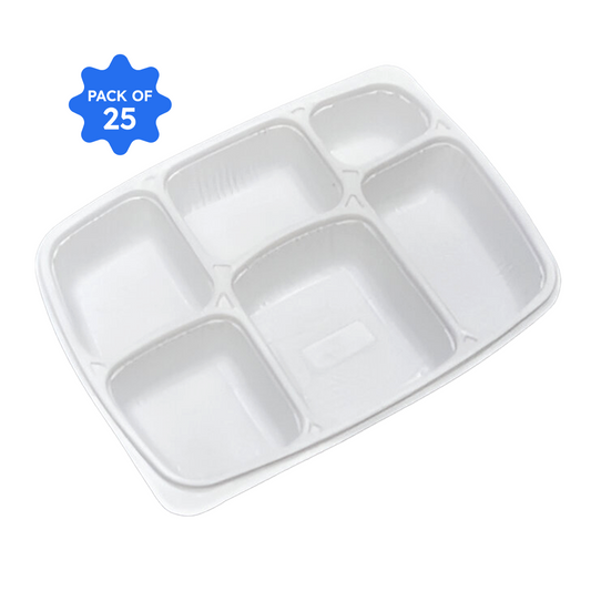 6-Compartment Food Tray