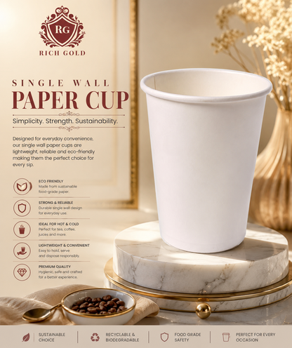 7 oz Single Wall Paper Cup pack of 50