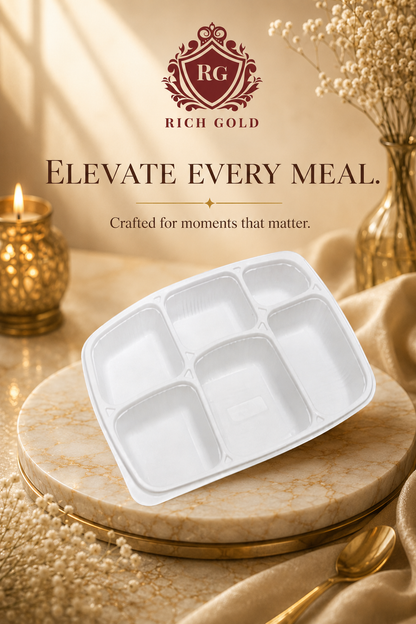 6-Compartment Food Tray