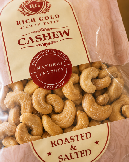 Rich Gold Premium Roasted & Salted Cashews – Crunchy, Naturally Crafted & Rich in Taste 180G