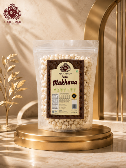Rich Gold Premium Phool Makhana Plain 100gms