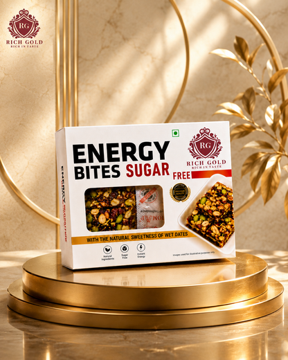 Energy Bites Sugar Free – Premium Nut & Date Energy Cubes 200G