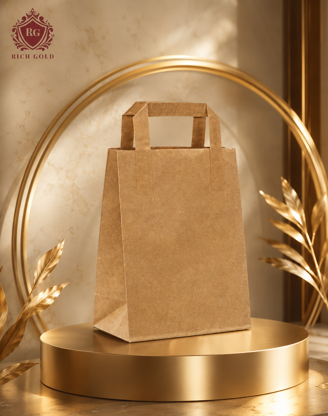 Large Brown Paper Bags with Handles Pack of 50 – Heavy-Duty Eco-Friendly Shopping, Gift & Takeaway Bags