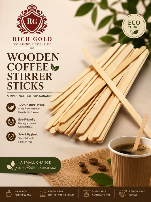 Wooden Stirrers 178mm | Eco-Friendly Disposable Wooden Coffee Stirrers | Premium Quality