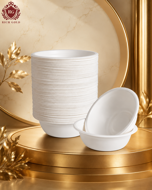 Bagasse Bowls (240ml)  | Heavy-Duty Food Container