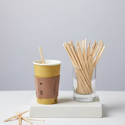 Wooden Stirrers 178mm | Eco-Friendly Disposable Wooden Coffee Stirrers | Premium Quality