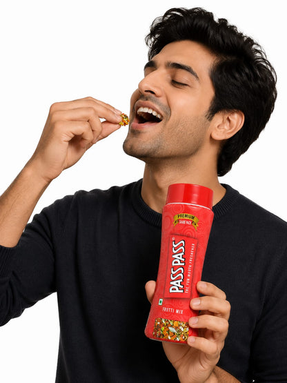 PassPass Frutti Mix Mouth Freshener – Premium Fruity Saunf Blend | Refreshing After-Meal Delight | Share Pack 100G