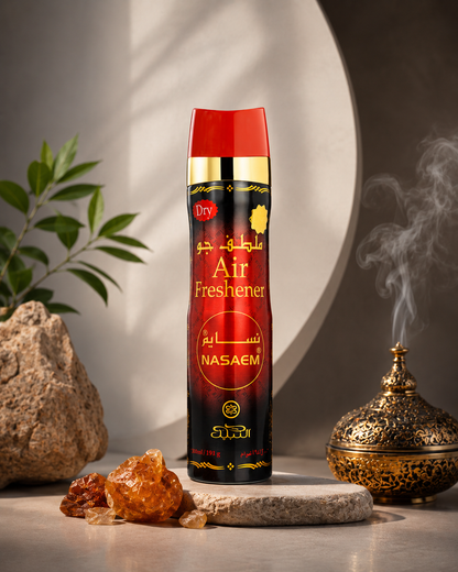 Nabeel Dry Air Freshener Spray – Premium Arabic Oud Fragrance (300ml) 6 Pieces Pack
