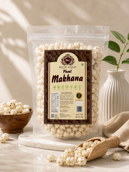 Rich Gold Premium Phool Makhana Plain 100gms