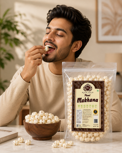 Rich Gold Premium Phool Makhana Plain 100gms