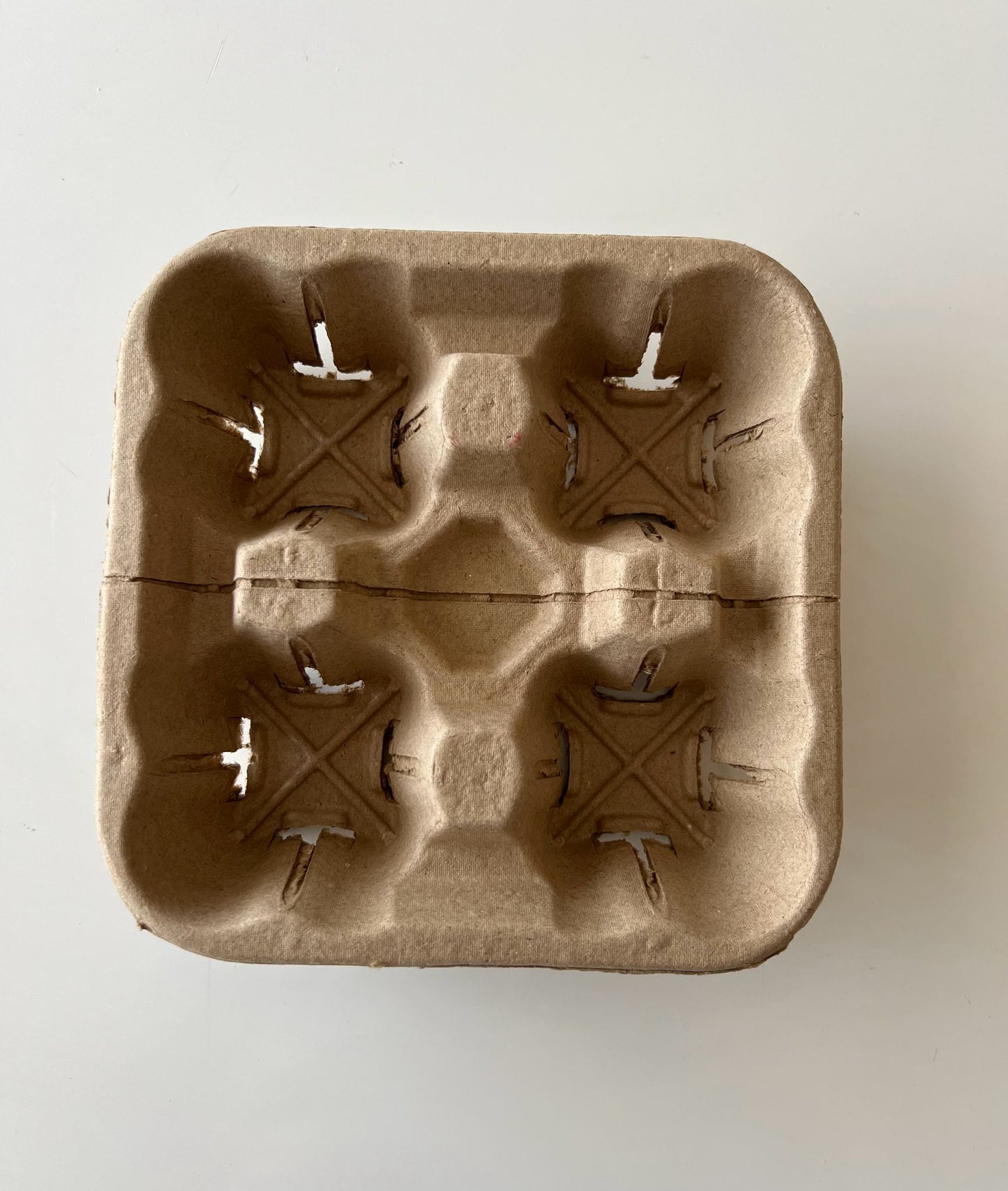 4-Cup Drink Carrier Holder | Eco-Friendly Disposable Beverage Tray
