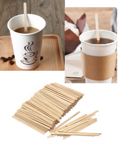 Wooden Stirrers 178mm | Eco-Friendly Disposable Wooden Coffee Stirrers | Premium Quality