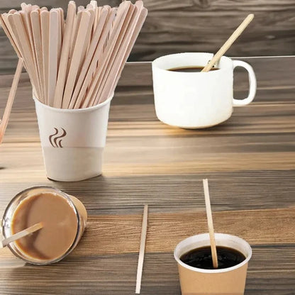 Wooden Stirrers 140mm | Eco-Friendly Disposable Wooden Coffee Stirrers | Premium Quality