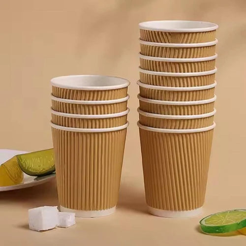 Ripple Cup 12oz | Premium Disposable Coffee Cup Pack of 25