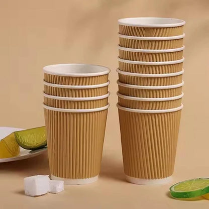 Ripple Cup 12oz | Premium Disposable Coffee Cup Pack of 25